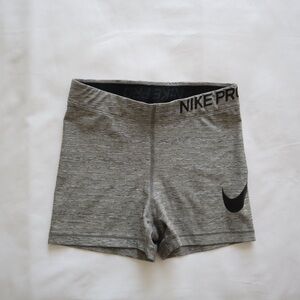 Nike Pro Gray Spandex Shorts